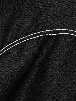 Jigsaw Linen Bias Cut Midi Skirt, Black