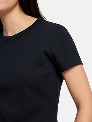 Jigsaw Fine Cotton T-Shirt, Navy