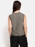 Jigsaw Cotton Slub Tank Top, Brown