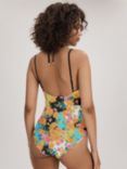 FLORERE Floral Print Double Strap Swimsuit, Multi