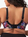 Elomi Lucie Underwired Plunge Bra, Black/Multi