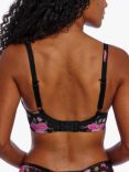 Freya Rose Blossom Underwired Plunge T-Shirt Bra, Black/Multi