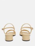 Jigsaw Adel Leather Block Heel Sandals, Cream