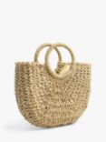 Bloom & Bay Watergate Mini Straw Basket Bag, Natural