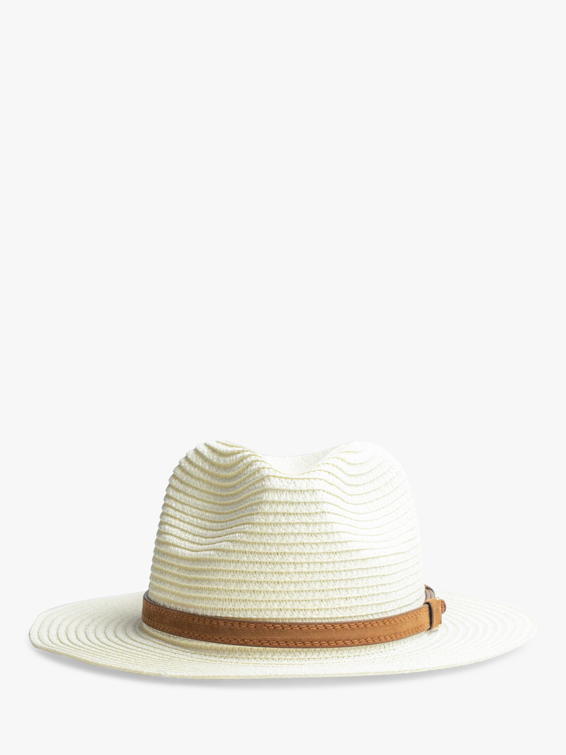 Bloom & Bay Adva Straw Hat, Cream, One Size