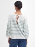 Barbour Kayleigh Stripe Jumper, Cloud