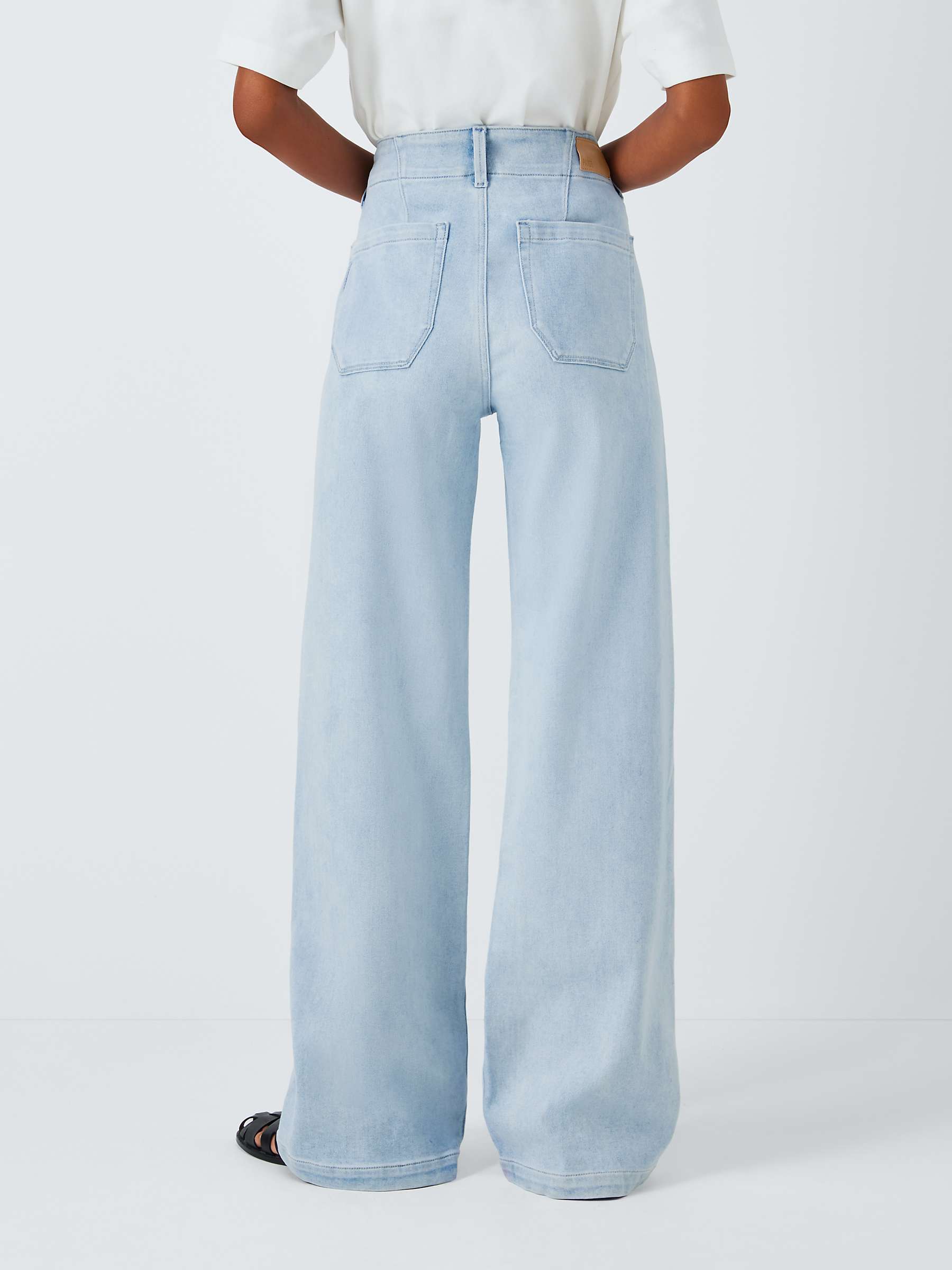 Buy PAIGE Brooklyn High Waist Wide Leg Jeans, Makena Online at johnlewis.com