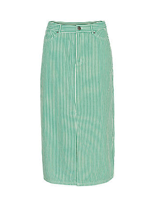 Saint Tropez Ditten High Waisted Striped Maxi Skirt, Jelly Bean