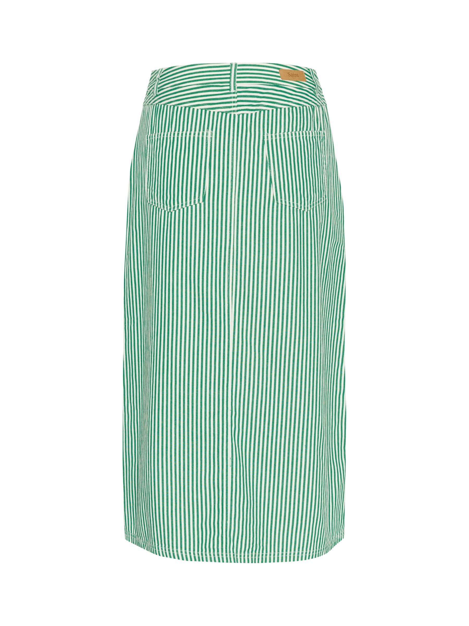 Buy Saint Tropez Ditten High Waisted Striped Maxi Skirt, Jelly Bean Online at johnlewis.com