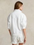 Polo Ralph Lauren Wimbledon Half Zip Fleece Sweatshirt, Ceramic White