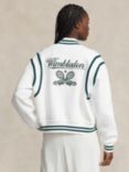 Polo Ralph Lauren Wimbledon Bomber Jacket, Moss Agate/White