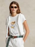 Polo Ralph Lauren Wimbledon 2024 Polo Bear Cotton Jersey T-Shirt, Ceramic White