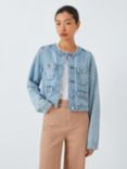 PAIGE Kiya Collarless Denim Jacket, Doreen