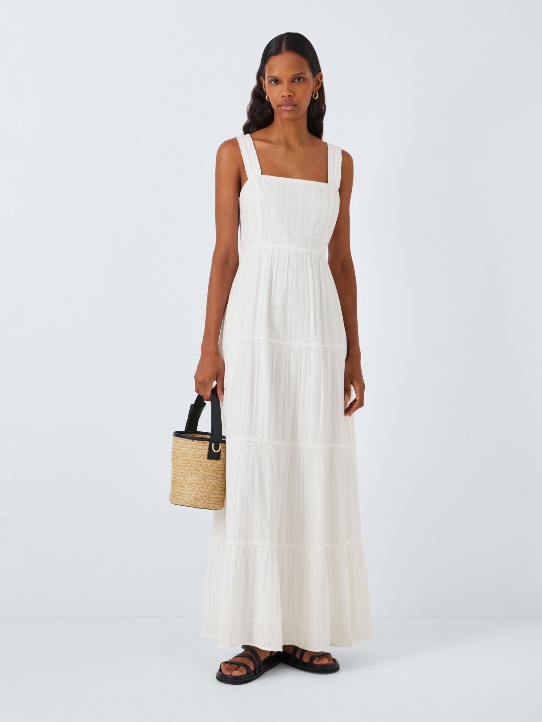 Buy PAIGE Ginseng Tiered Maxi Dress Online at johnlewis.com