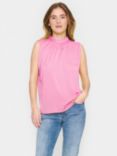 Saint Tropez Aileen Sleeveless Top, Fuchsia Pink