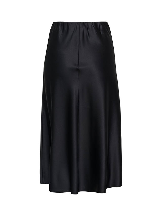 Saint Tropez Disa A-line Elastic Waist Midi Skirt, Black