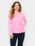 Saint Tropez Vigga Wrap Long Sleeve V-neck Blouse, Fuchsia Pink, Fuchsia Pink