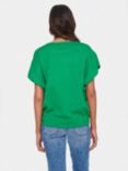 Saint Tropez Mila Short Sleeve Round Neck Top, Bright Green