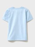 Crew Clothing Kids'  Surf Board Graphic Print T-Shirt, Blue/Multi