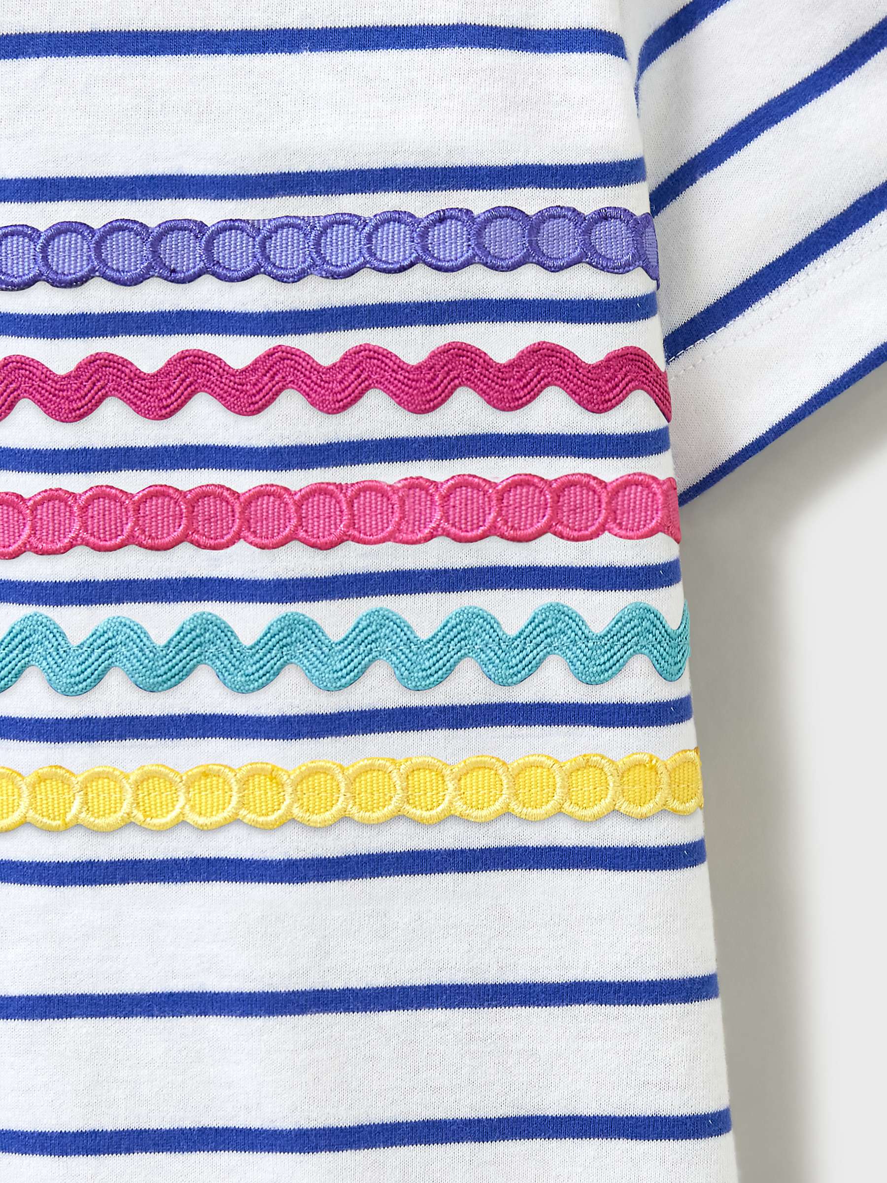 Buy Crew Clothing Kids' Ribbon Striped T-Shirt, Multi Online at johnlewis.com