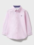Crew Clothing Kids' Long Sleeve Oxford Shirt, Light Pink
