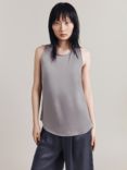 Ghost Kate Sleeveless Satin Top, Silver