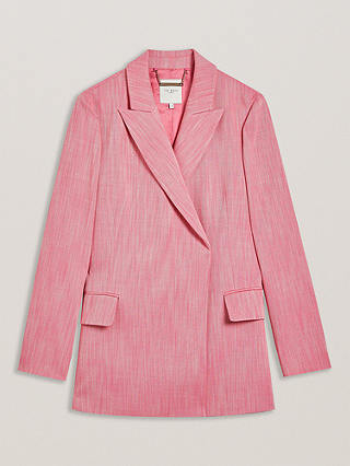 Ted Baker Hiroko Double Breasted Blazer, Pink