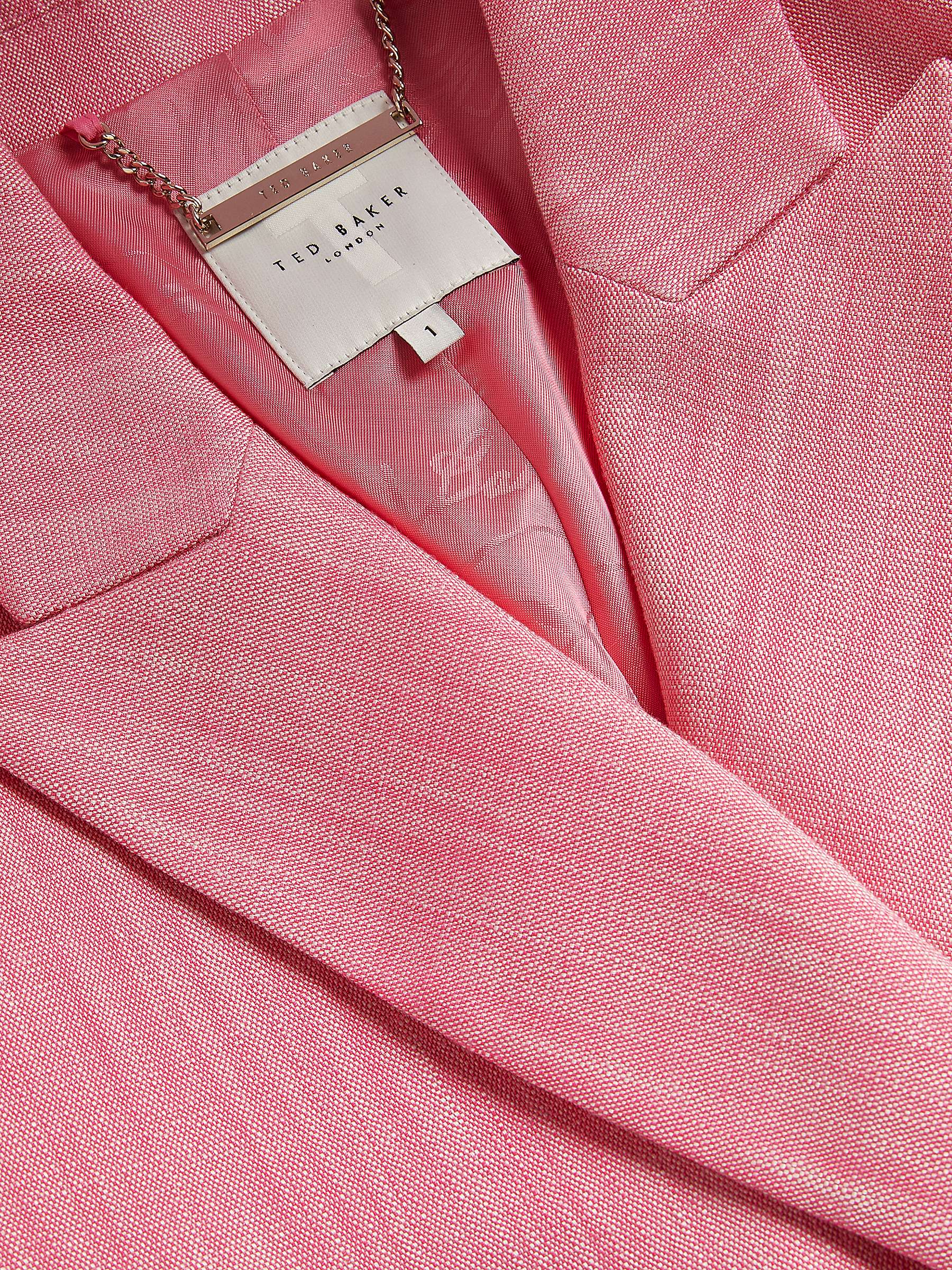 Buy Ted Baker Hiroko Double Breasted Blazer, Pink Online at johnlewis.com