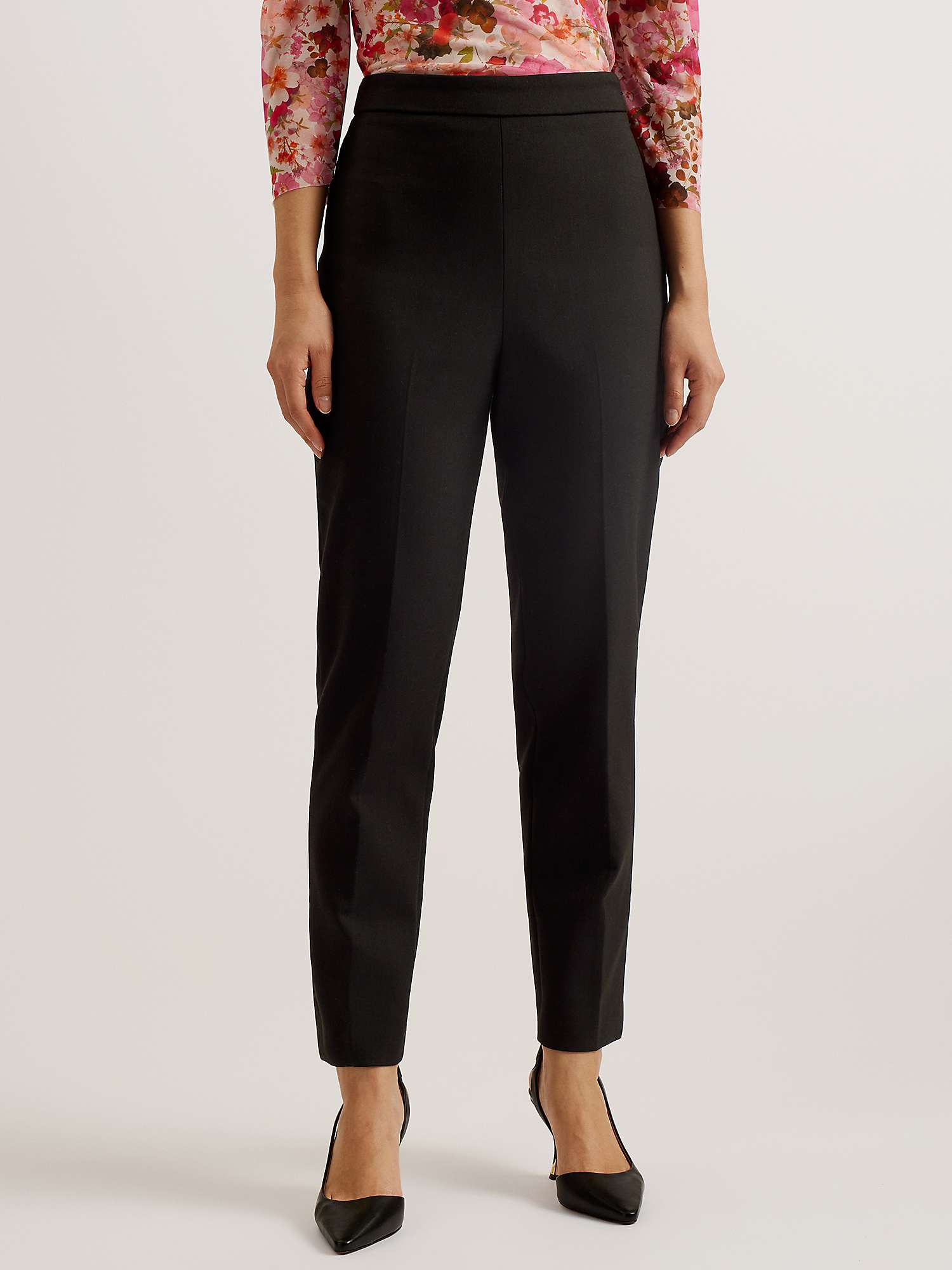 Buy Ted Baker Manbut Tailored Trousers, Black Online at johnlewis.com