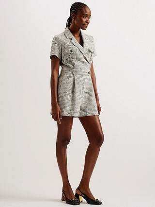 Ted Baker Osamud Tailored Playsuit, Natural Ivory