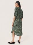Soaked In Luxury Zaya Viscose Knee Length Dress, Medium Green