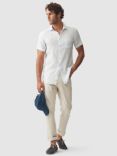 Rodd & Gunn Palm Beach Linen Slim Fit Short Sleeves Shirt, Iceberg