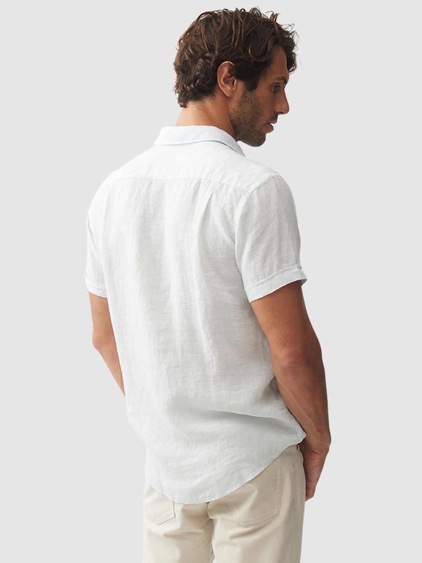Rodd & Gunn Palm Beach Linen Shirt, Iceberg, XS