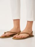 Crew Clothing Knot Leather Sandals, Tan