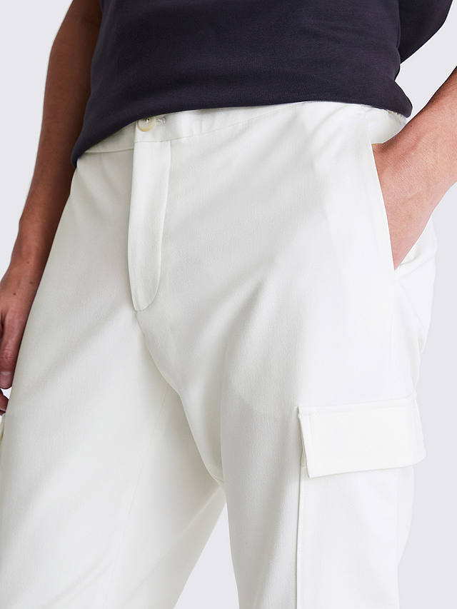 Moss Cargo Trousers, White