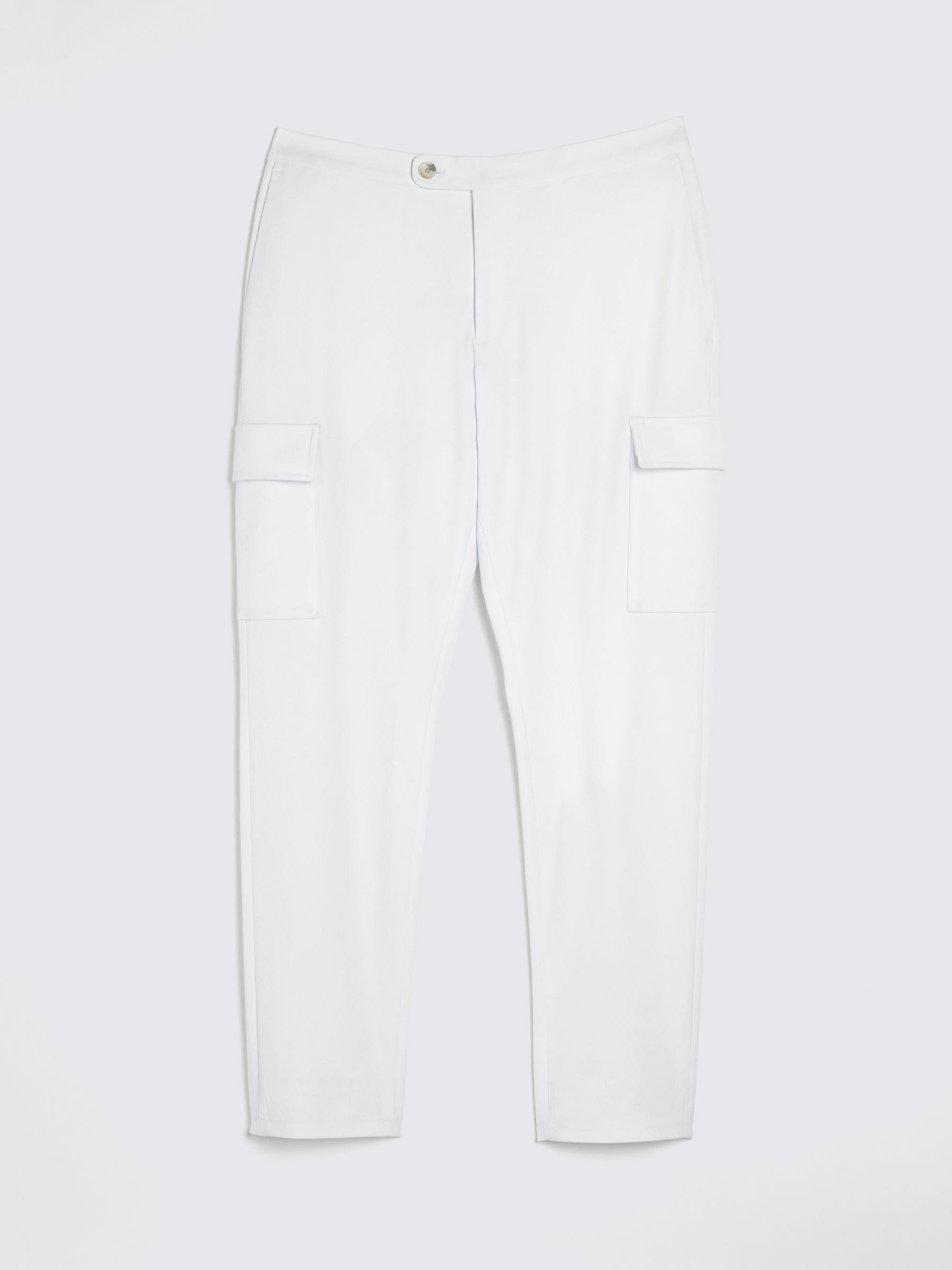 Buy Moss Cargo Trousers, White Online at johnlewis.com