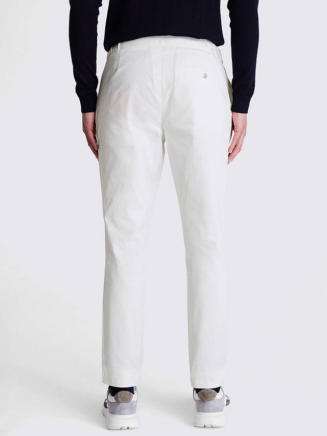 Moss Worker Straight Chino Trousers, White
