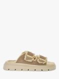 Dune Lodge Faux Shearling Lined Suede Mules, Sand