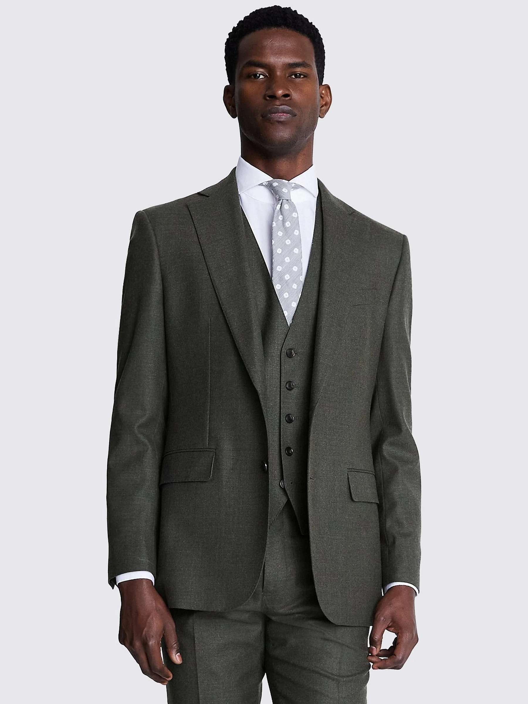 Buy Moss Tailored Fit Performance Suit Jacket, Green Online at johnlewis.com