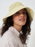 Crew Clothing Crochet Bucket Hat, Natural