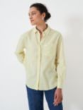 Crew Clothing Linen Blend Shirt, Lemon Yellow