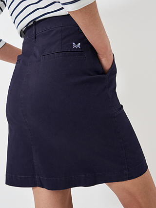 Crew Clothing Chino Mini Skirt, Navy Blue