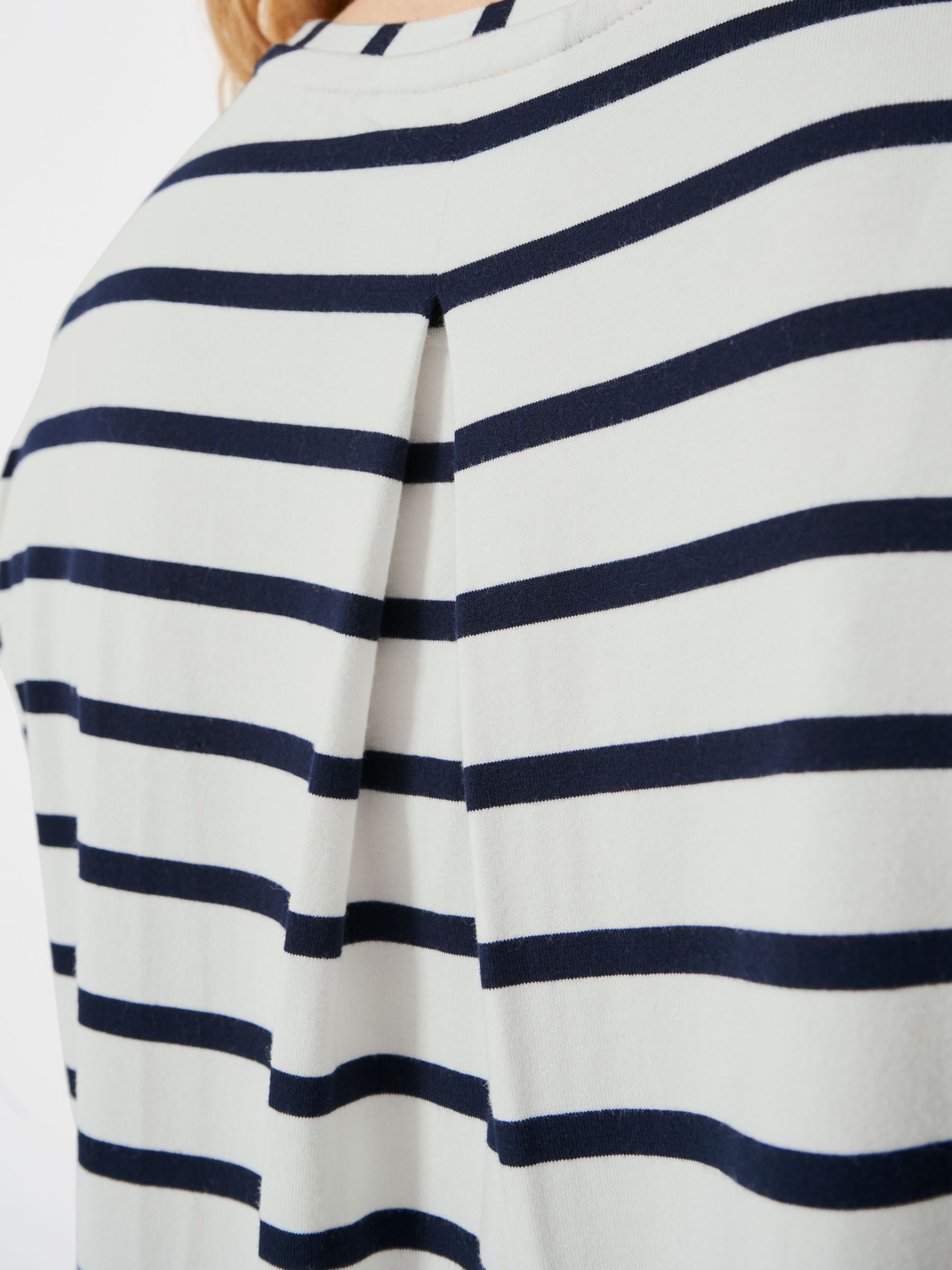 Crew Clothing Ruby Stripe T-Shirt, White/Navy, 6