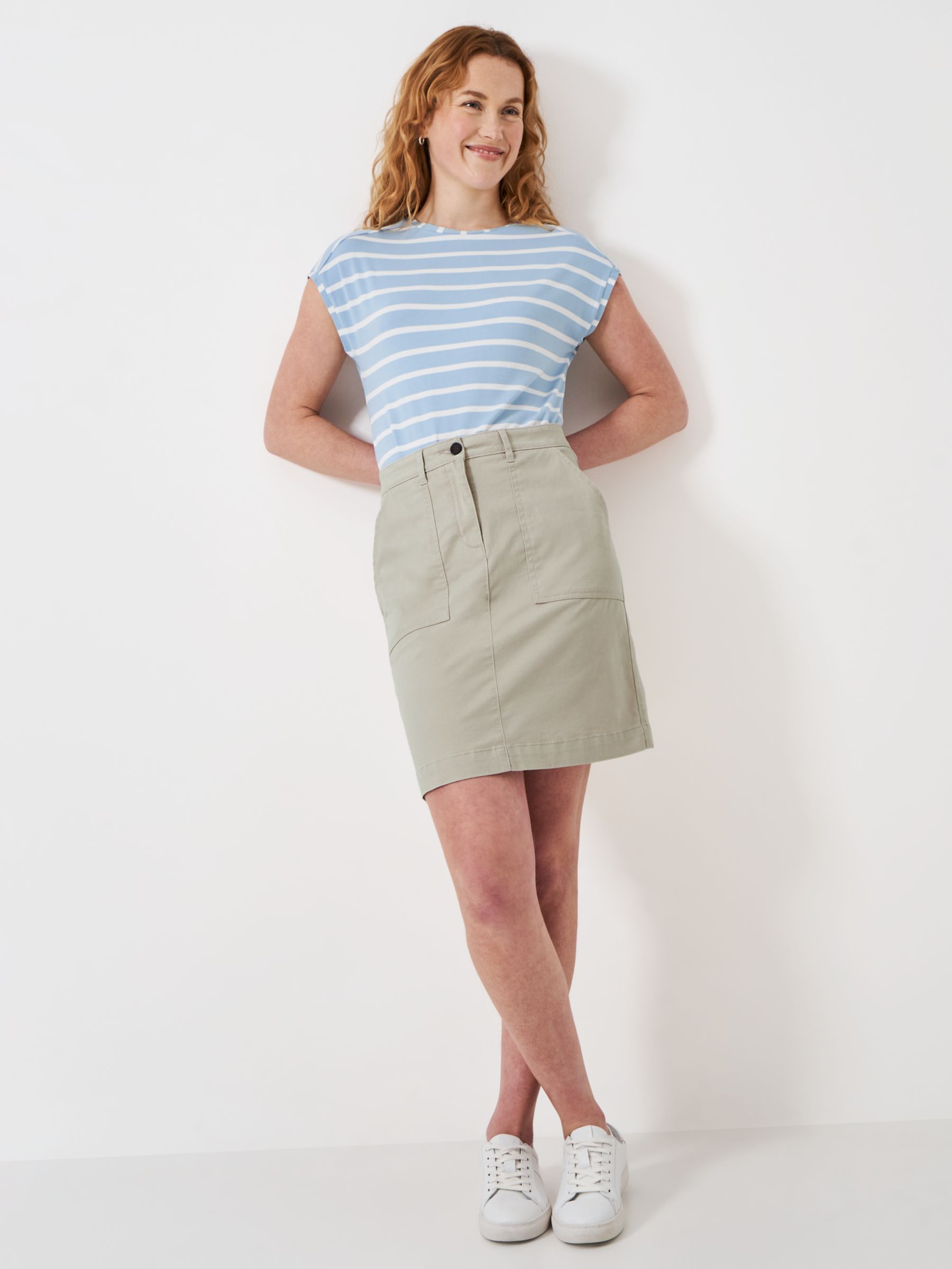Buy Crew Clothing Chino Mini Skirt Online at johnlewis.com
