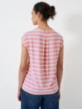 Crew Clothing Ruby Stripe T-Shirt, Light Pink