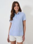 Crew Clothing Cotton Blend Polo Shirt, Light Blue