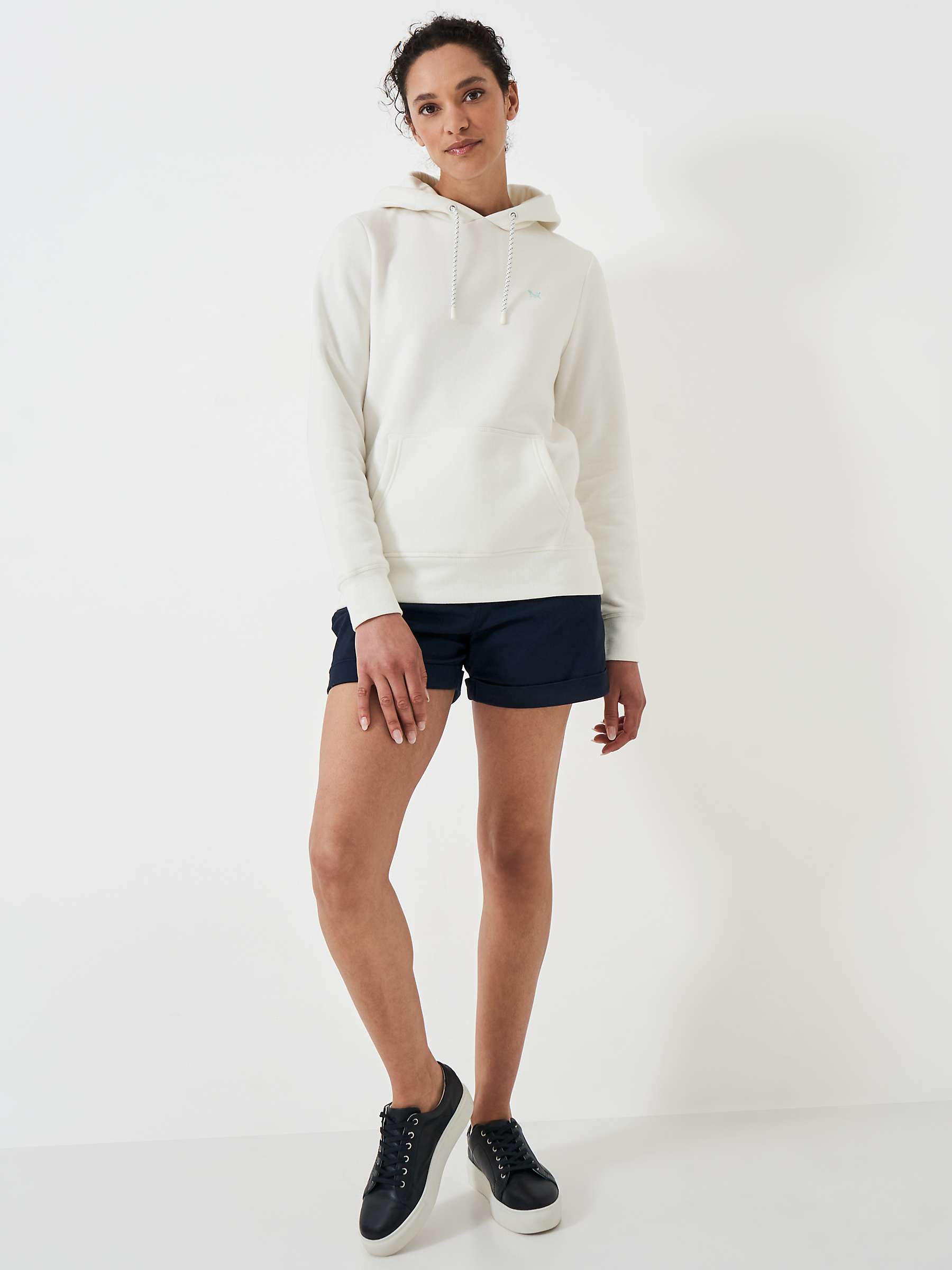 Buy Crew Clothing Cotton Blend Hoodie Online at johnlewis.com