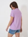 Crew Clothing Cotton Blend Polo Shirt, Lilac