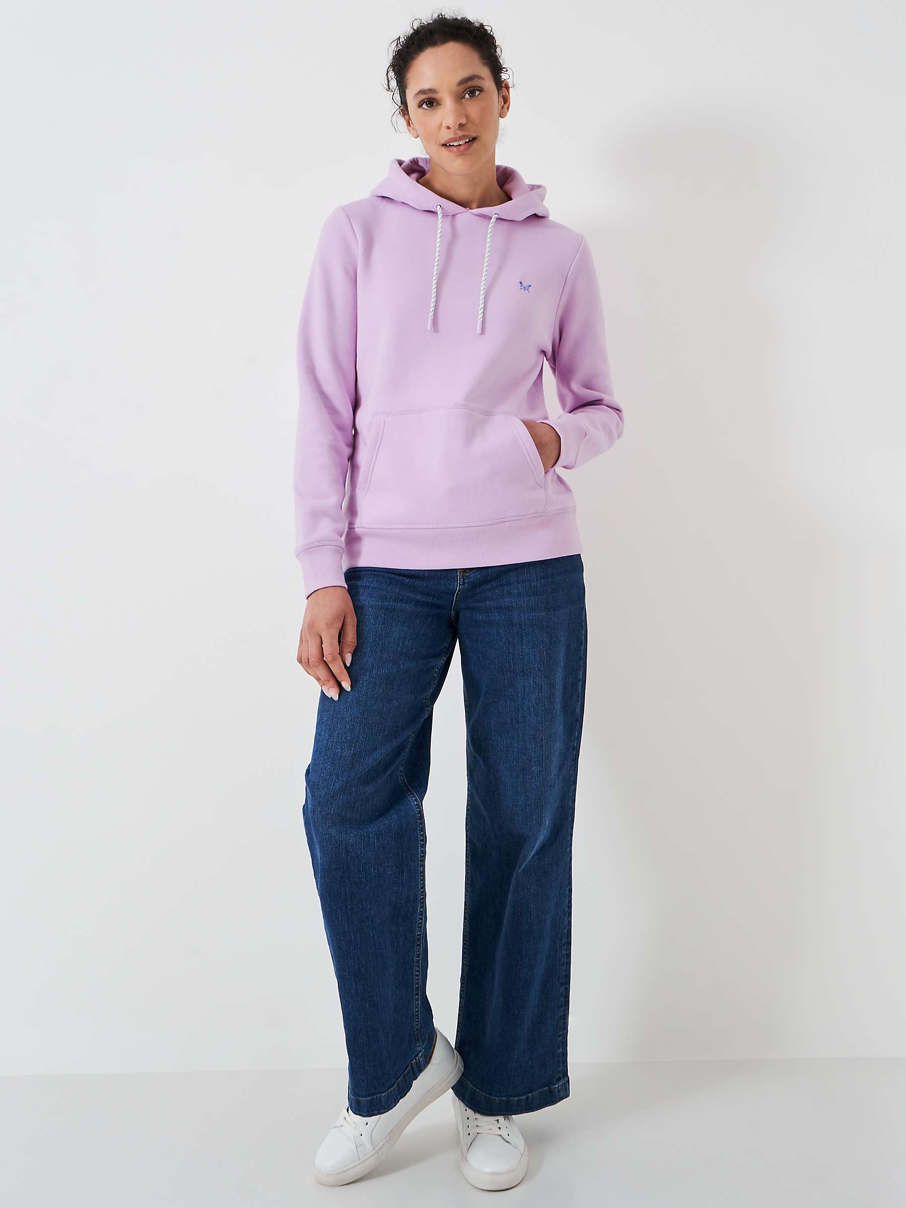 Buy Crew Clothing Cotton Blend Hoodie Online at johnlewis.com