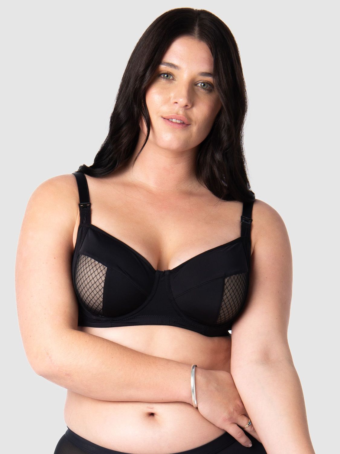 Hotmilk Enlighten Flexiwire Nusing Bra, Black, 30FF